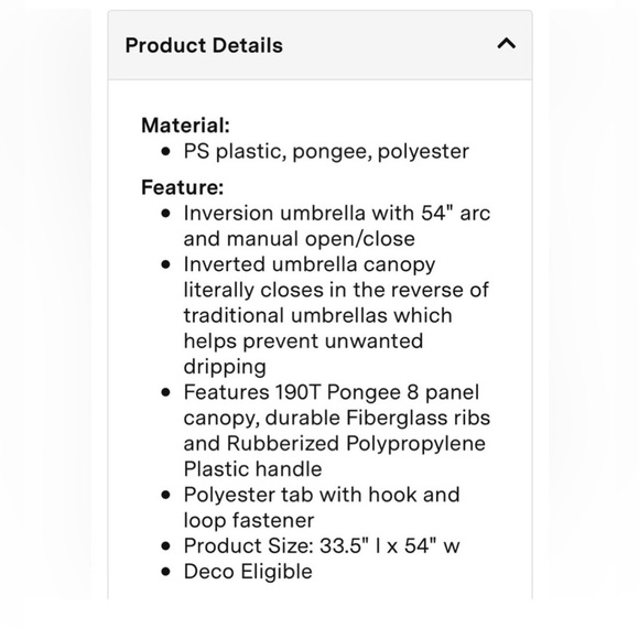 MUST GO‼️60pcs -NWT 54” Inversion Golf Umbrellas-Printed W/Logo.READ DESCRIPTION - Picture 3 of 3